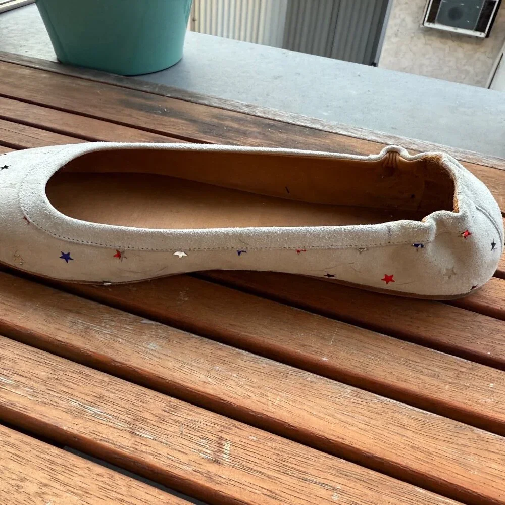 Isabel Marat Ballet Flats With Red, White, and Blue  Stars Size 37 - Picture 2 of 9